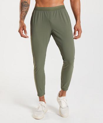 Pantalones Jogger Gymshark Studio Hombre Verde Oliva | CO 3719FDN